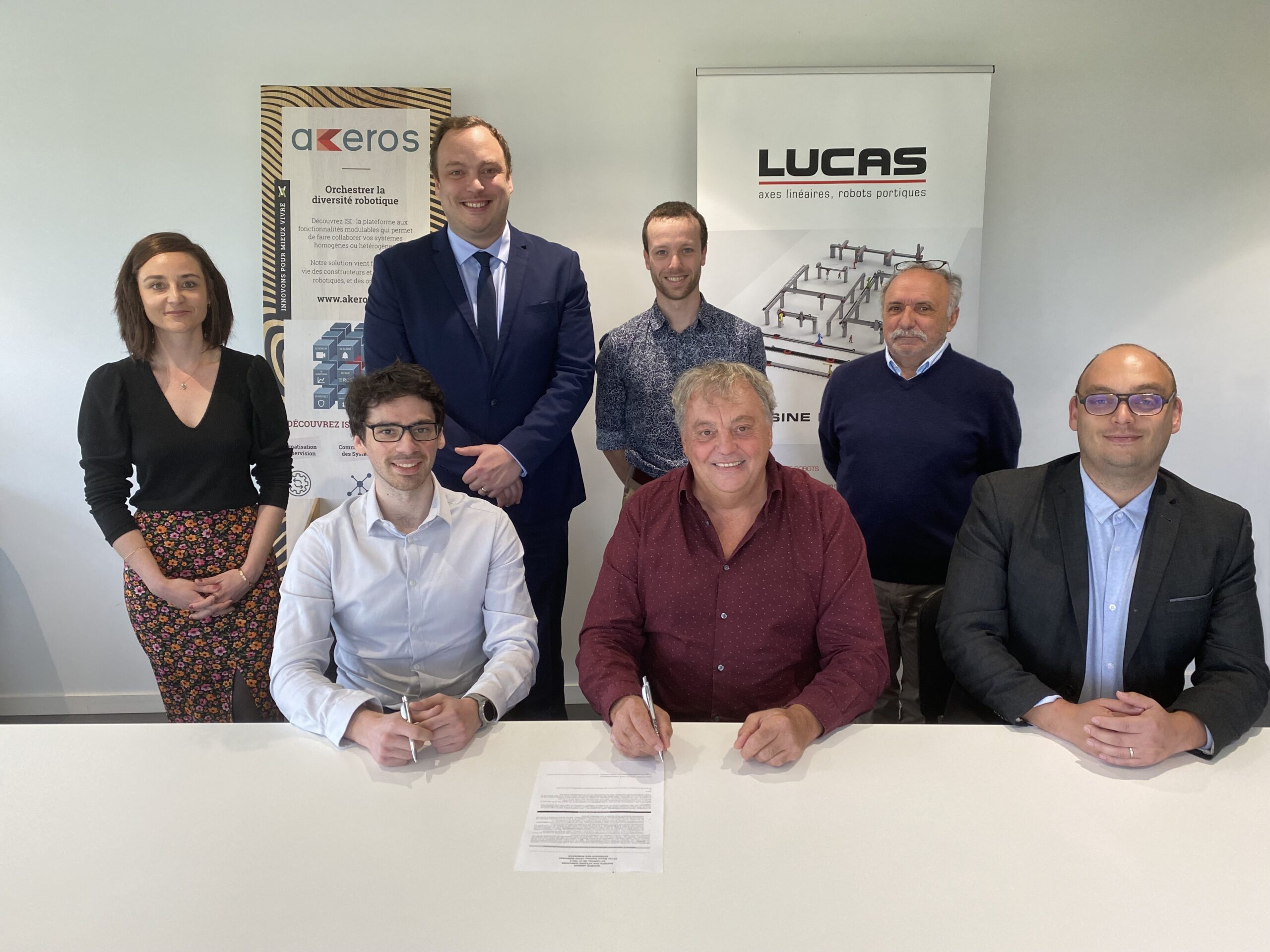 Lucas et Akeros signent un partenariat régional valorisant l’usine du futur !